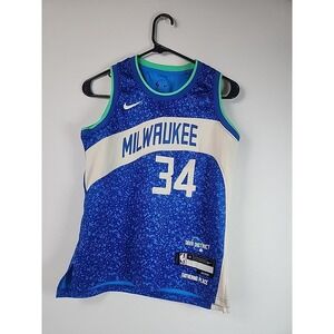 Milwaukee Bucks Jersey Youth Giannis Antetokounmpo City Edition size M